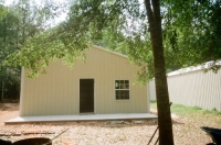 24x30x10 Lightstone walls, white roof and trim