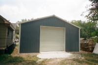 24x30x10, Hawaiian blue walls, white trim and roof
